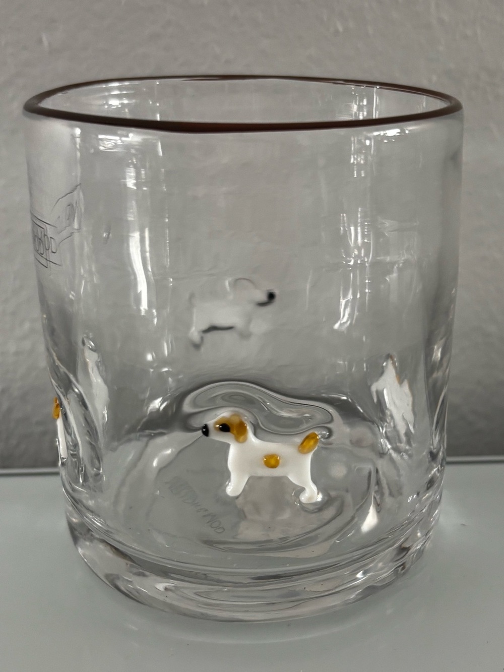 New Dog Icon Juice Glass Jack Russell Anthro Inspired Whiskey Drinking Glass